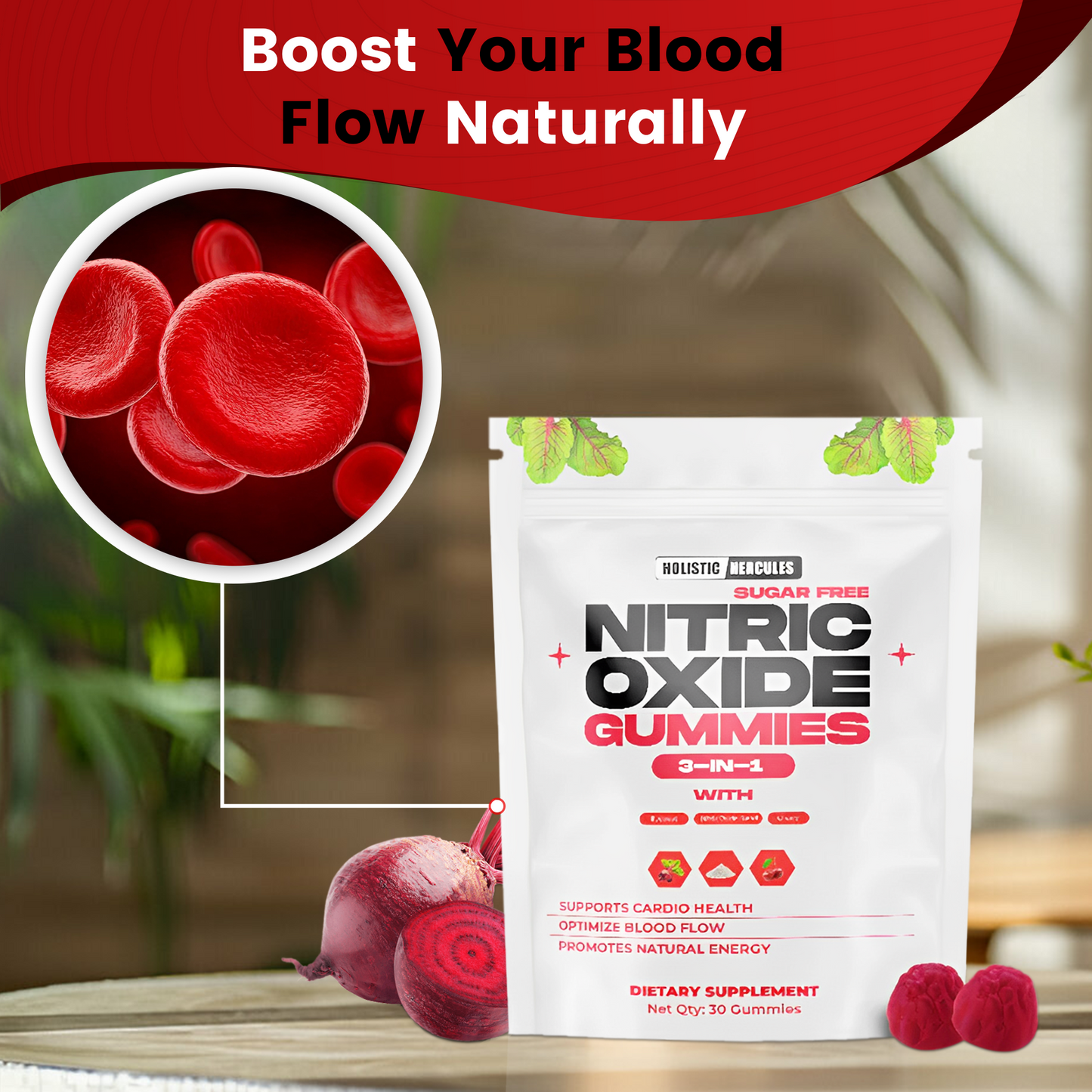 Hercules Nitric Oxide Gummies (Blood Flow Boosting)