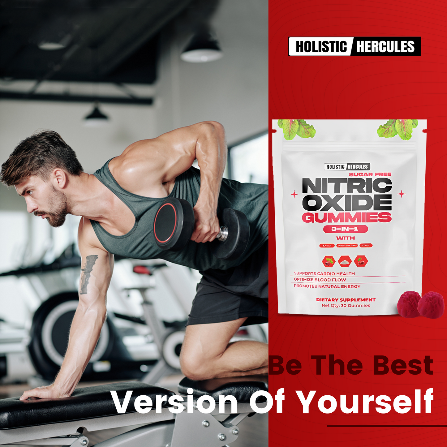 Hercules Nitric Oxide Gummies (Blood Flow Boosting)