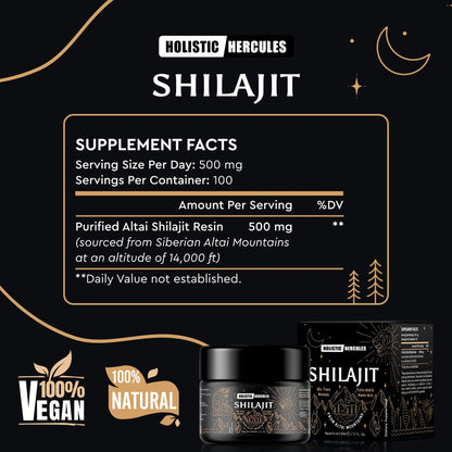 Hercules Pure Himalayan 500MG Shilajit Resin™