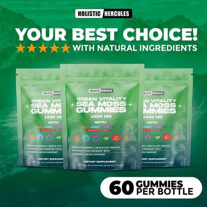 Hercules Sea Moss Gummies (Energy & Libido Boosting)