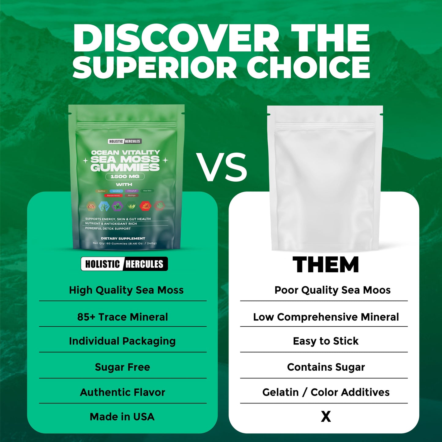 Hercules Sea Moss Gummies (Energy & Libido Boosting)