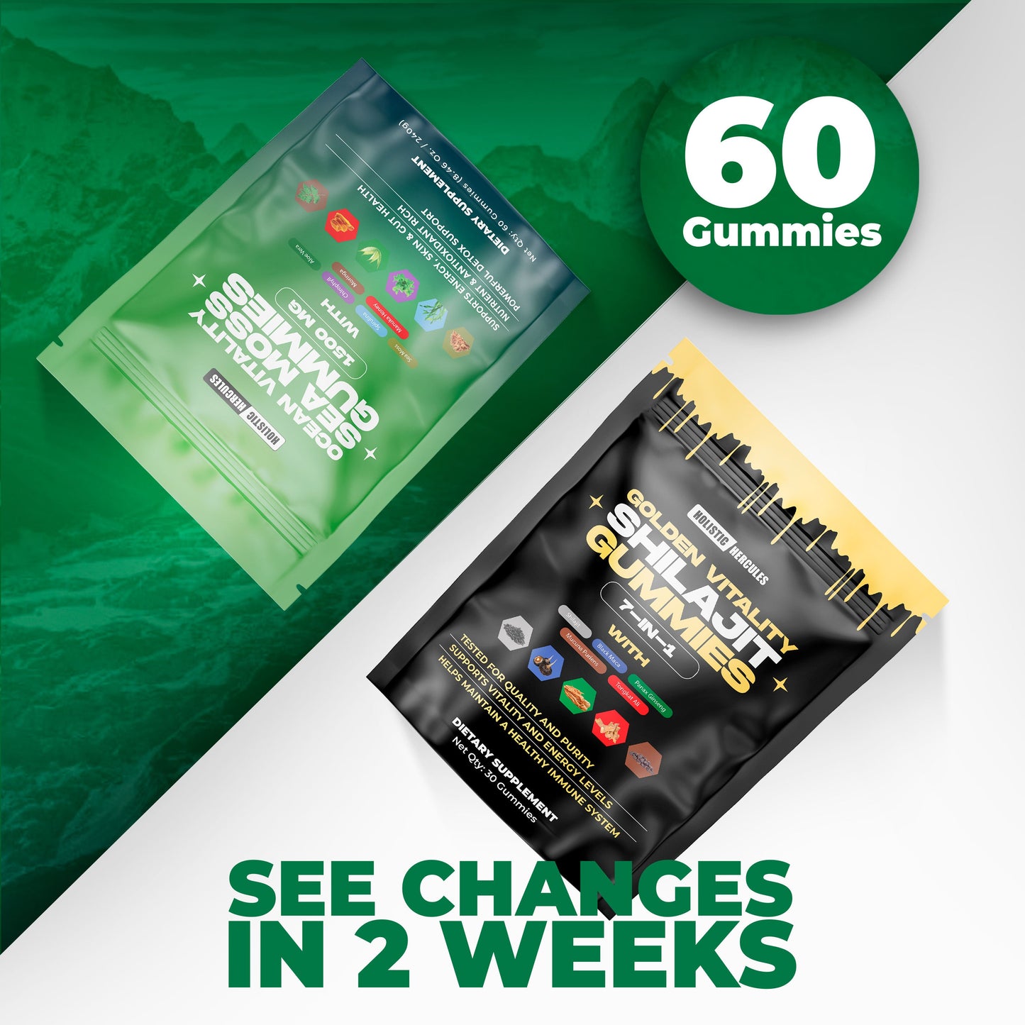 Hercules Shilajit & Sea Moss Gummies Bundle (90 Day Subscription)