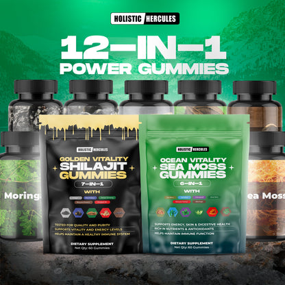 Hercules Shilajit & Sea Moss Gummies Bundle (90 Day Subscription)