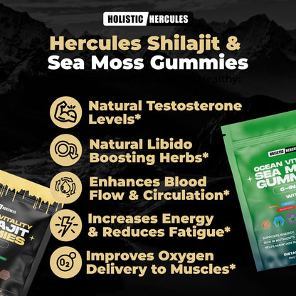 Hercules Shilajit & Sea Moss Gummies Bundle (Subscription)
