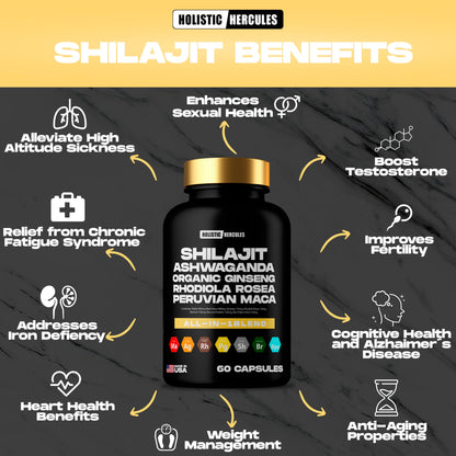 Holistic Hercules Shilajit Caps & Sea Moss Blend