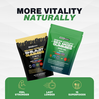 Hercules Shilajit & Sea Moss Gummies Bundle