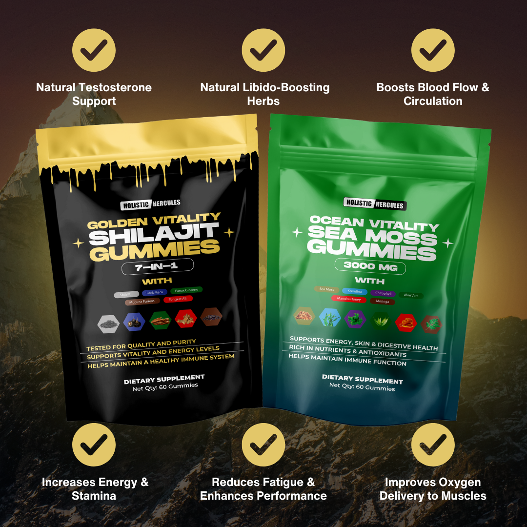 Hercules Shilajit & Sea Moss Gummies (90 Day Supply)