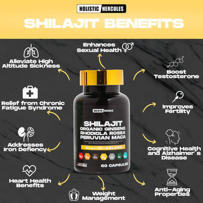 6 In 1 Shilajit Caps - RockSolid Natural Boost