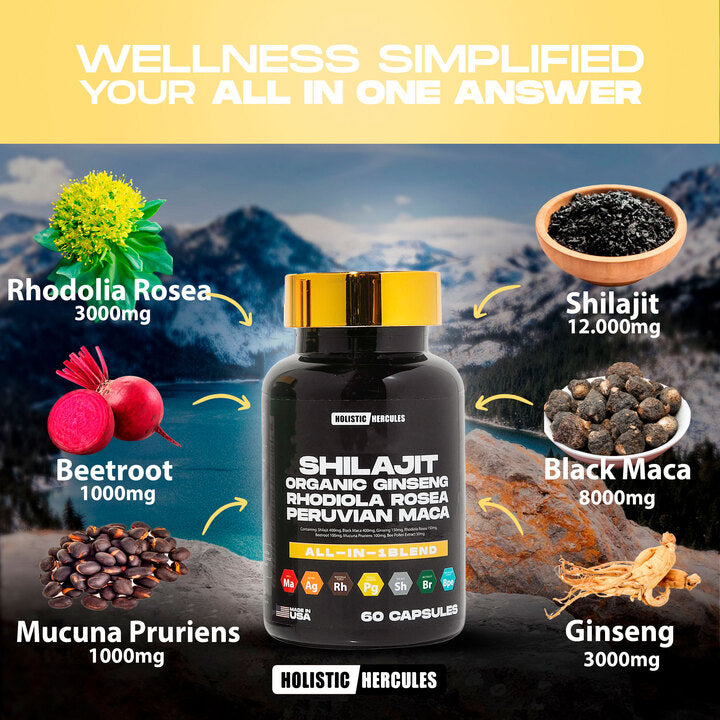 6 In 1 Shilajit Caps - RockSolid Natural Boost