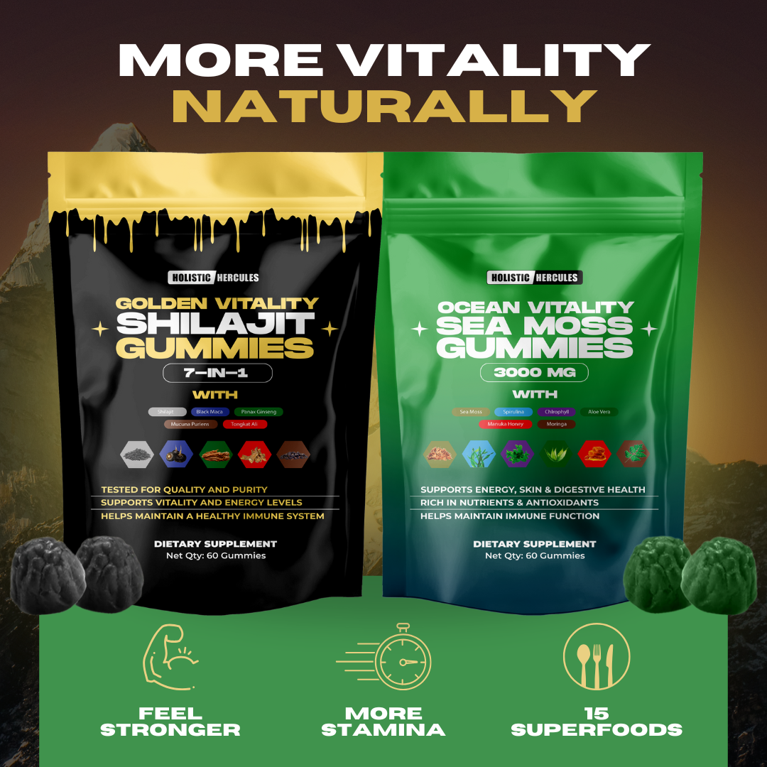Hercules Shilajit & Sea Moss Gummies (90 Day Supply)